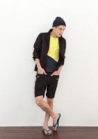 SANDINISTA / 2 TONE SLANT C/N TEE