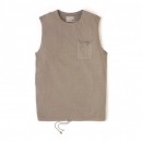 Overdyed Vintage Easy Fit Sleeveless Pocket Tee