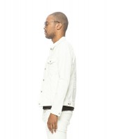 sandinista - B.C. Stretch Denim Jacket White