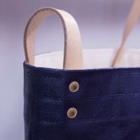 THE SUPERIOR LABOR / paint tote XL (NAVY)