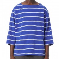 Sandinista - Boat Neck Organic Cotton Border 3-Q-S