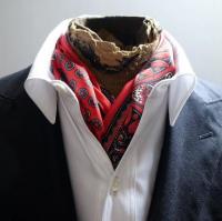 WASTE (TWICE) / MEDALION SILK SCARF