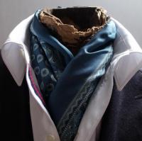 WASTE (TWICE) / MEDALION SILK SCARF