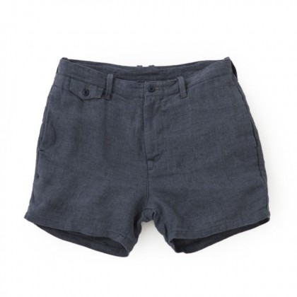 Sandinista - Linen Very Short Pants-Indigo
