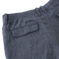 Sandinista - Linen Very Short Pants-Indigo
