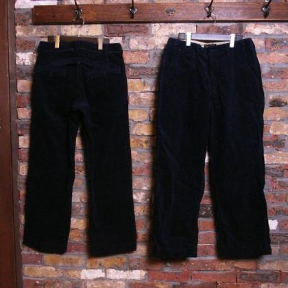 WASTE (TWICE) / INDIGO CORD PANTS