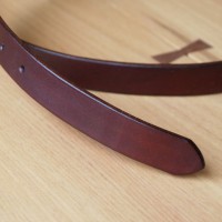 HaT限定The superior labor別注hand dye narrow belt BRW