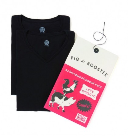 PIG&ROOSTER - PONO 2P PACK VNECK-T 30/-