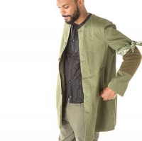 Sandinista　サンディニスタ- Collarless Shop Coat