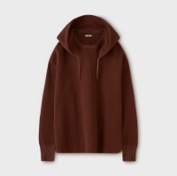 PHIGVEL - HOODED HEAVY WAFFLE TOP