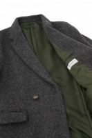 Sandinista サンディニスタ-Shaggy Alpaca Wool W-Coat GREY