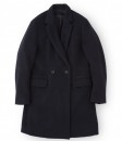 Sandinista  - Shaggy Alpaca Wool W-Coat NAVY