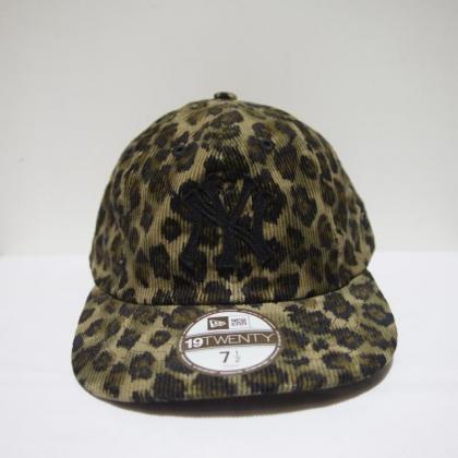 NEW ERA / 8 PANEL CORDUROY OLIVE LEOPARD